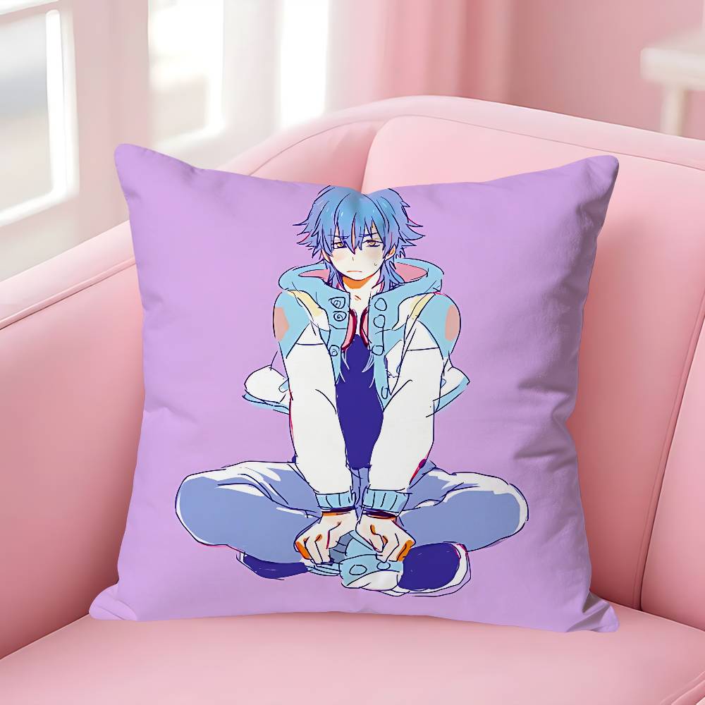 Chibi Aoba SSeragaki Kissenbezüge für Schlafzimmer Wohnzimmer Sofa Heimdeko Polyester Kissenbezug mit Reißverschluss