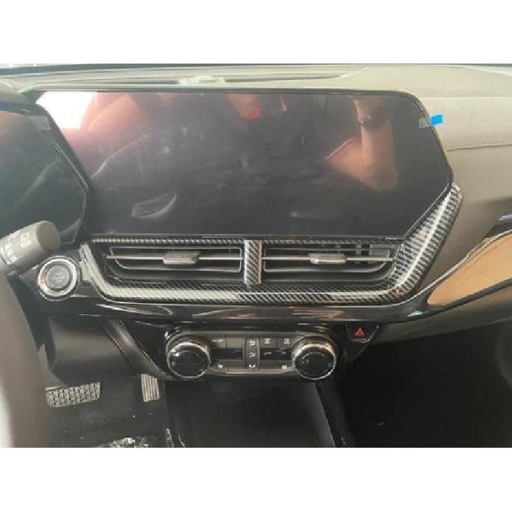 Carbon Fiber Center Air Outlet Vent Cover Trim For Chevrolet Trax 2023 2024 2025