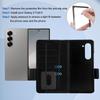 Vofolen for Samsung Galaxy Z Fold 6 Case with Card Holder & S Pen Holder, PU Leather Flip Case with Magnetic Clasp Kickstand Heavy Duty Rugged Wallet
