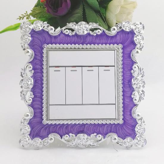 Home Switch Square Frame 3D Sticker Living Room Decoration Decal