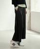 Waiowai Side Wrap Pleated Pants_Charcoal