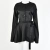 Casual Fashion Solid Color Women's Shirts Puff Sleeves Elegant Tops Shorts Casual Suit