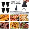 3pcs stainless steel air fryer rack, stackable food dehydration tool, can cook multiple types of food at once