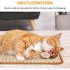 Cat Scratcher Mat,19.68 X 9.84 Inch Sisal Cat Scratching Pad Rug with Hook and Loop Sticky Cat Scratch Wall Mat Protect Carpet Sofa Floor Door
