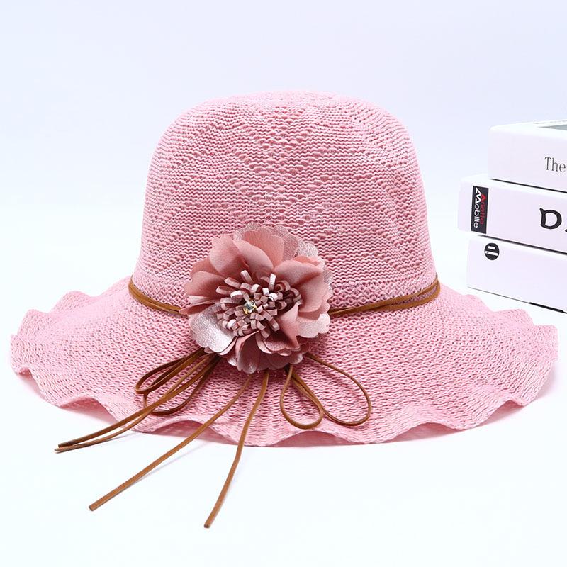 New Straw Hat Women's Outdoor Sunshade Sunscreen Hat Big Brim Trendy Vacation Beach Hat Breathable Cool Hat
