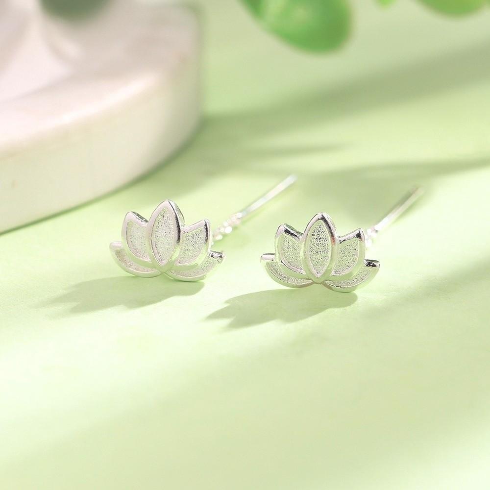 Trendy Style Charm Metal Earrings Elegant Flower Drooping Earring  Special Events