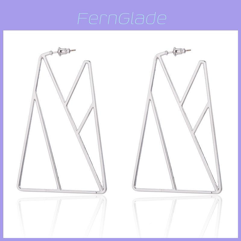 Trendy Geometric Alloy Earrings For Women Fashionable Street Style Jewelry