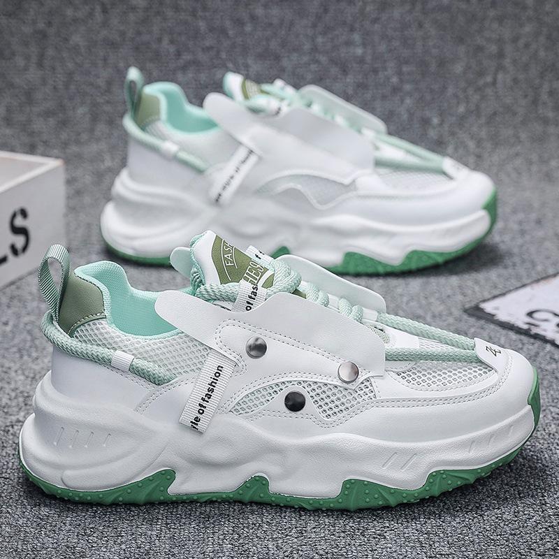 Mode Frühling und Herbst Dicksohlige Höhenvergrößernde Jugend Sportschuhe 2024 Herren Mesh Atmungsaktiv Leichte Lässige Laufschuhe