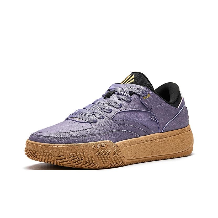 Anta Hélà Code Bequeme Mode Langlebig Leichtgewichtige Low-Top Sneakers Herren Sneakers Dunkelviolett Grau 112541801-2