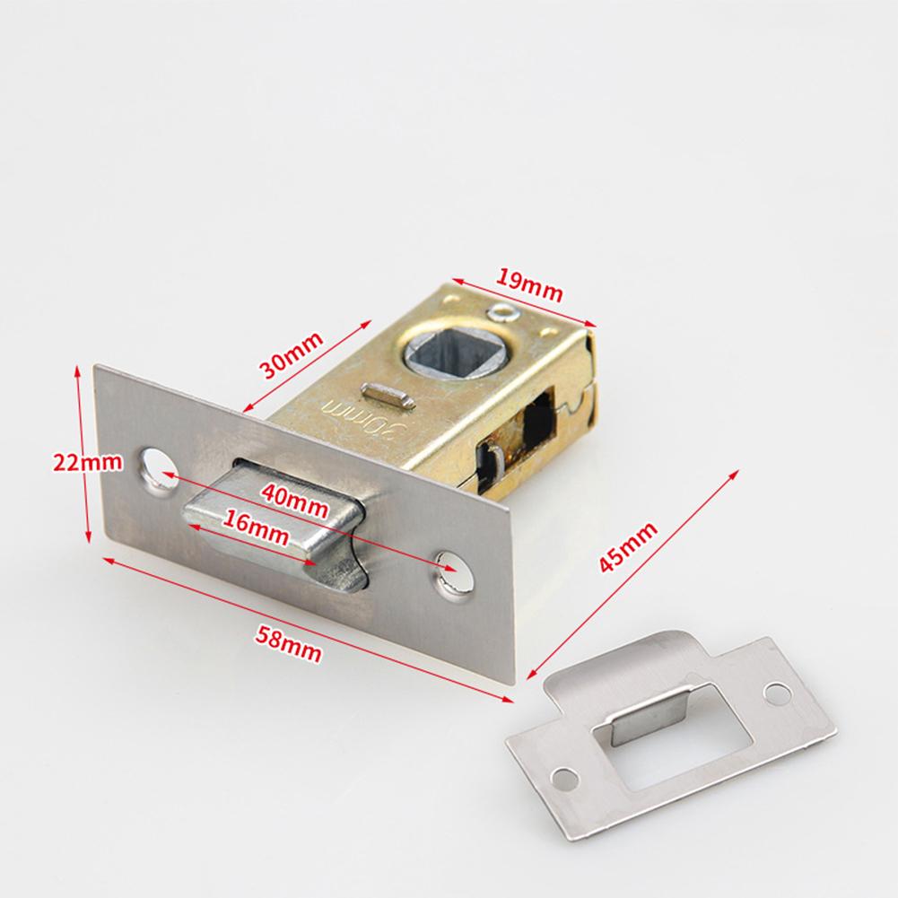 Латунная дверная защелка Полированная латунь Трубчатая защелка Радиусная трубчатая защелка Встроенная лицевая планка Винты в цвет