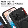 For iPhone 17 Pro Case Compatible with MagSafe RFID Blocking Card Holder Leather Phone Cover