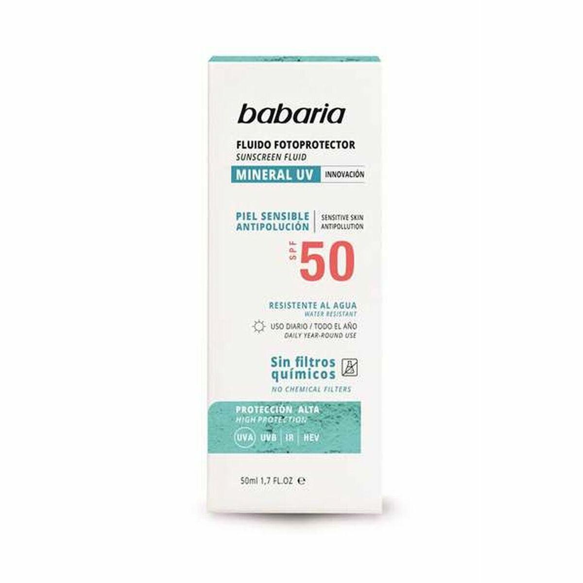 

Protecteur Solaire Fluide Babaria Solar Mineral Uv Spf 50 50 ml