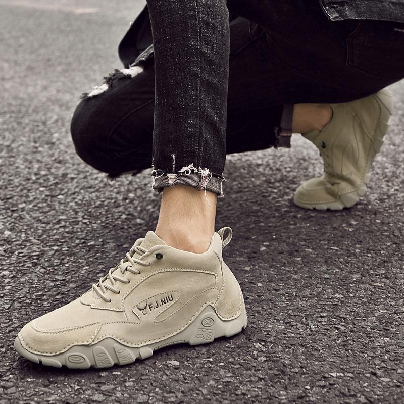 38-46 Herren Rutschfest Abriebfest Mode Lässige Lederschuhe Low Top Lederschuhe Outdoor Herren Winterstiefel