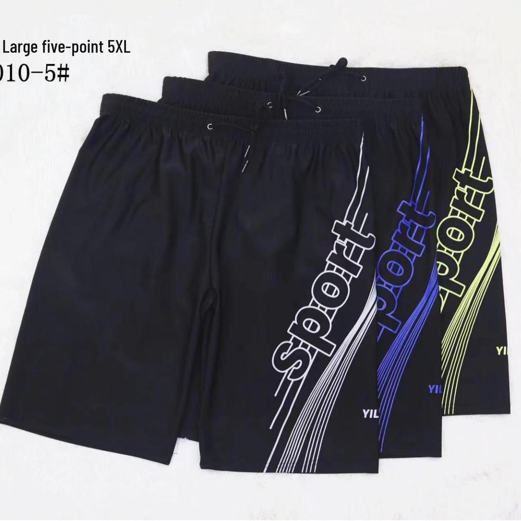 Men's Breathable Solid Color Swim Trunks - Comfortable Beach and Training Wear for Teens and Adults