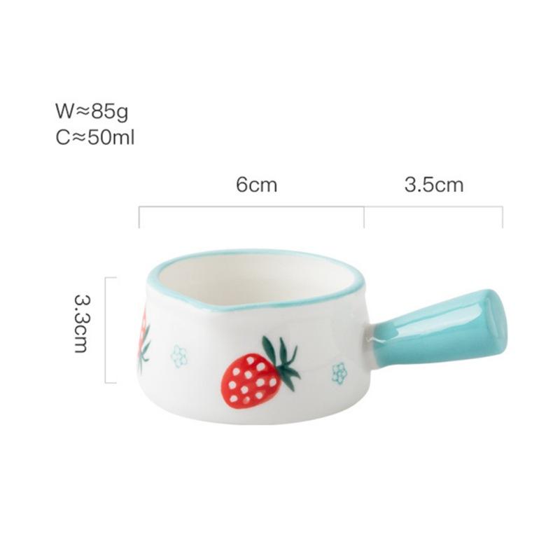 Cute Ceramic Small Disamba Coffee Add Milk Seasoning Disc Seasoning Sauce Vinegar Tableware Seasoning Disc Small Milk Milk Pot Green