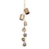 Vintage Christmas Star Pendant Bell Wind Hanging Bell Christmas Wreath Windowsill Fireplace Decoration