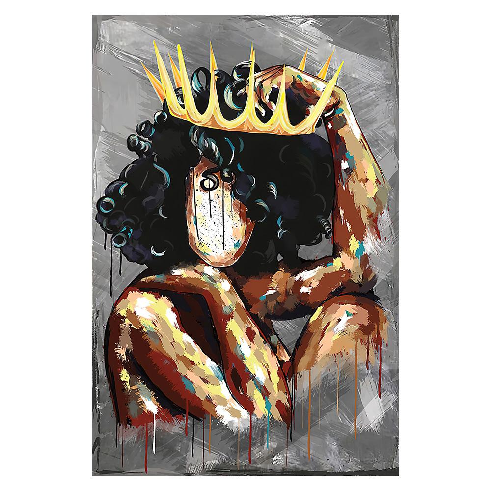 Африка Ангел Королева Черная Девушка Женщина Скандинавские Плакаты И Принты Настенное — фото 5
