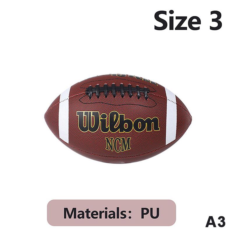 Mingea de Antrenament Rugby PU Gonflabilă Standard Fotbal American Fotbal Indoor Outdoor Pentru Adulți Copii Și Jucători Tineri Mărimea 3 6 9