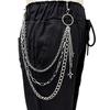 New European-American Punk Star Waist Chain: Women's Multi-Layer Hollow Metal Chain Jewelry