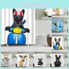 Cute Animal Shower Curtain For Dogs And Cats Waterproof And Durable