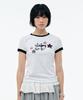 TUOMIO Star Bunny Ringer T-Shirt [White]