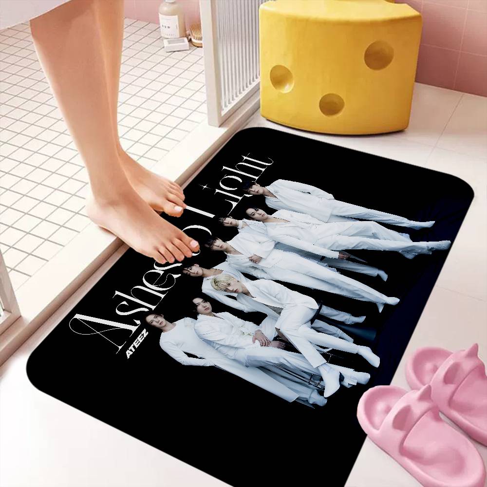 KPOP A-ATEEZs Room Mats Nordic Style Home Doormat Bathroom-Toilet Mats Bedroom Hotel Decor Mat