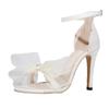 Fashion Women Summer Sexy Trend Peep Toe Heeled Sandals Women Dress Shoes Fashion Butterfly-knot Sandals 2024 New Summer Shoes for Women
