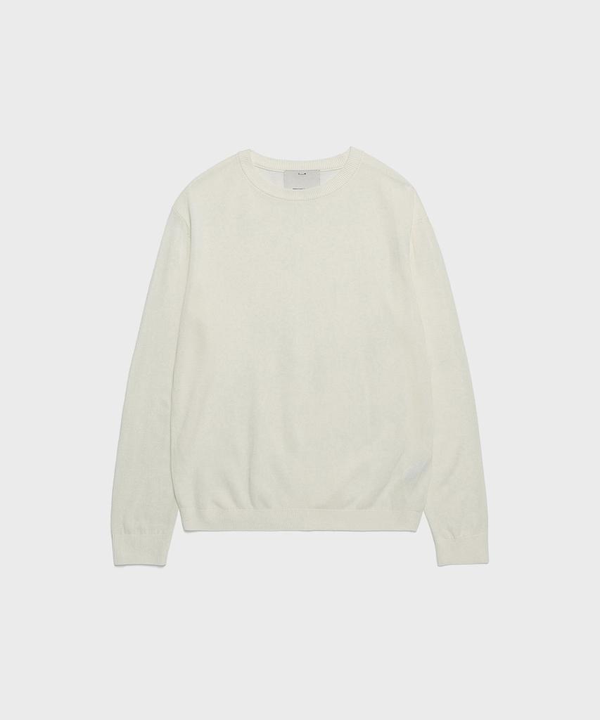 STCO Codigallery Lightweight Round Knit Ivory (Regular Fit)_Cktva01Nsi