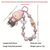 Cartoon Soft Rubber Flocked Rag Keychain Bag Pendant Blind Box Trendy Cool Rag Mobile Phone Chain Couple Small Gift