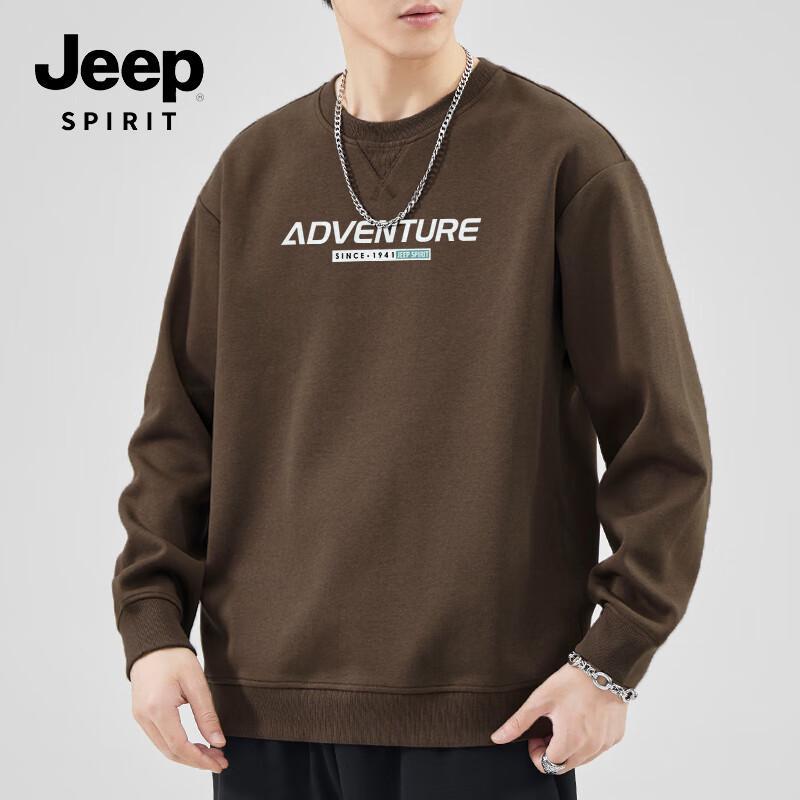 

JEEP SPIRIT Men s Crew Neck Long Sleeve Sweatshirt 3XL