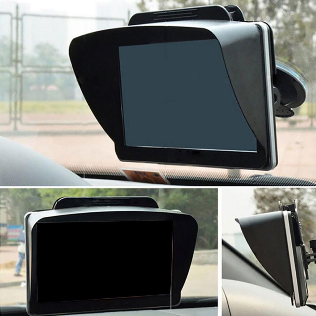 Gerinkoken GPS Sunshade Cover, GPS Glare Reduction Visor, Car Navigator Extender - Car Navigation