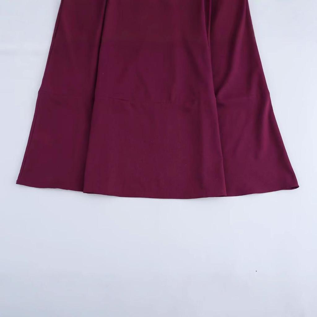 2025 Spring Women's European & American Style Deep V-Neck Sleeveless Long Dress