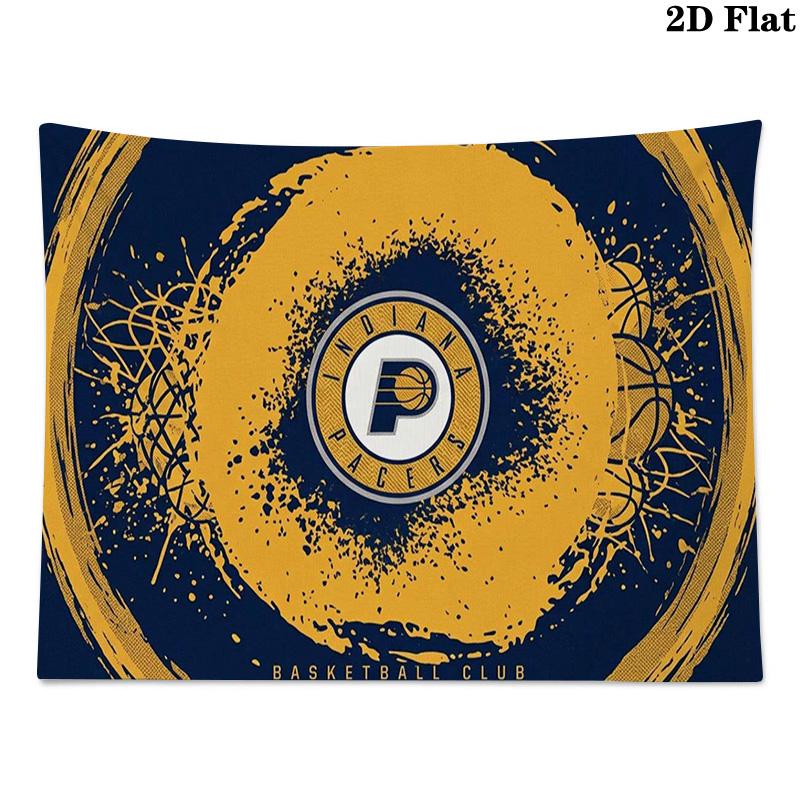 Indiana Pacers Wall Tapestry Aesthetic Wall Hanging Printed Fabric Blanket Decorative Tapestries for Bedroom Living Room Home Decor