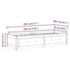 VidaXL Daybed White 75x190 Cm Small Single Solid Pine Wood821600