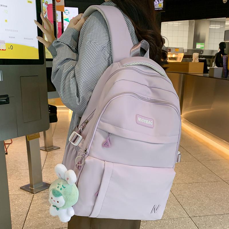 College Students  Girls  Junior High School Students  Solid Color Backpacks  High School Students  Backpacks