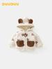 DUUDUU Quilted Hooded Children's Warm Top for Toddlers - Boys & Girls Outerwear, Autumn/Winter 2025 Collection