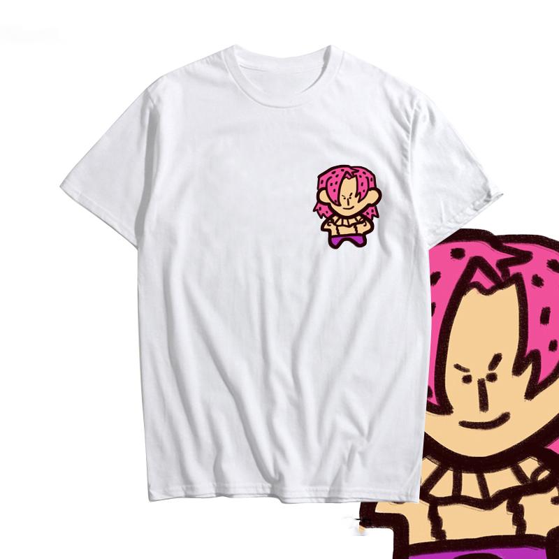 Anime JoJo Cute Character Print Short-Sleeved T-shirt Cotton Summer Men's And Women's Casual Fashion Sports Oversized Tshirt