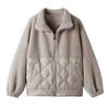 Women's Autumn and Winter Plus Size Thickened Short Lapel Loose Padded Jacket Warm Comfortable Loose Thin Outerwear