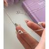 Sterling Double Layer Circular Charm Bracelet Women Minimalist Elegant Daily Wear Jewelry