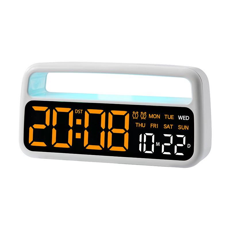 Atmosphere LED Alarm Clock Home Decor: Multifunctional Electronic Bedside Clock 5520