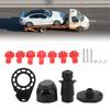 Trailer Adapter Trailer Parts Trailer Plug Connector Kit 7 Pin 92x50mm Universal Corrosion Resistant Iron Durable Trailer Socket