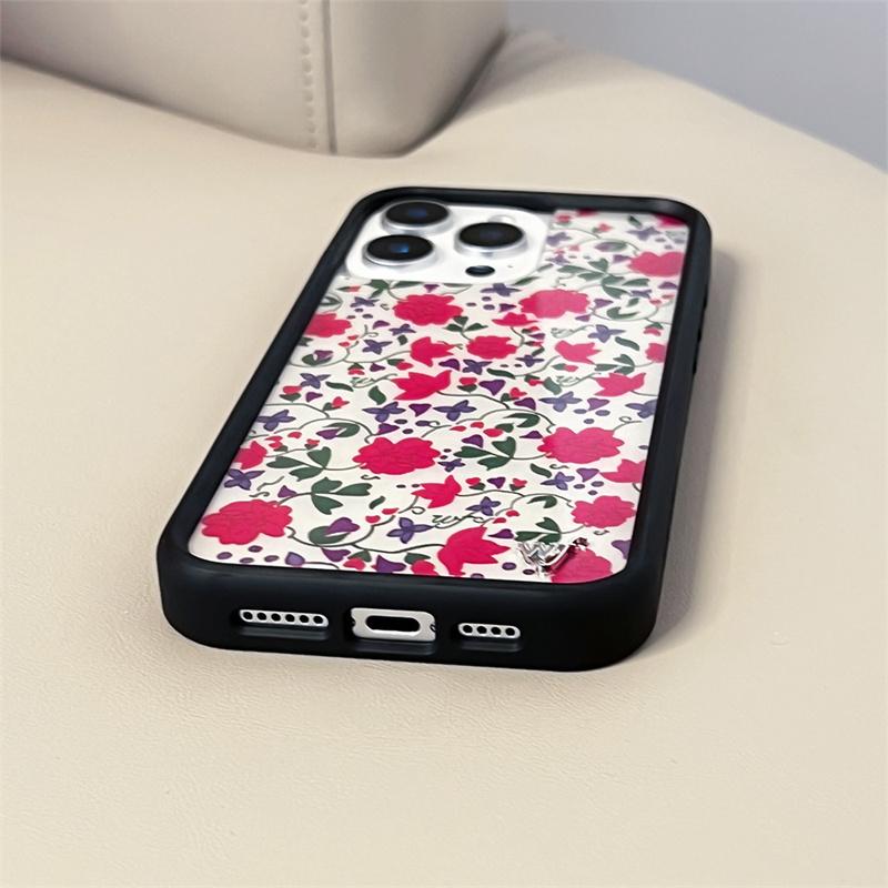 Custodia Protettiva per Telefono Wildflower Hot 3D Lilypad Floreale wf per iPhone 15pro 12 13 14 15 16 Pro Max 16 Plus 16pro Rosa rosa wf Copertura