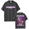 Rapper Kanye West Graduation Bear Graphic T-shirts Men Women Fashion Pop Music T Shirt Men Cotton Vintage T-shirt