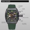Creative Barrel-Shaped Small Dial Men Wristwatch Waterproof Quartz Watches Chronograph Date Display Reloj Hombre
