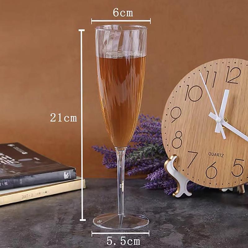 1 ks sklenice na šampaňské průhledné plastové sklo na whisky odolné proti rozbití, opakovaně použitelné kelímky na svatební bar domácí sklenice na víno