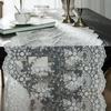 Lace Table Runner French White Romantic Decorative Wedding Tablecloth Floral Embroidery Camino De Mesa Rectangle Dustproof Cover