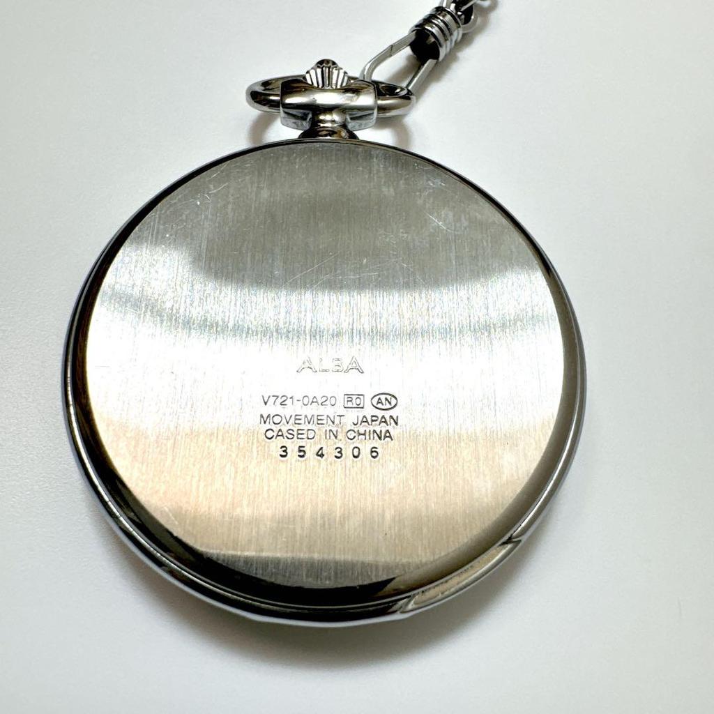[USED] Working SEIKO ALBA V721-0A20 pocket watch