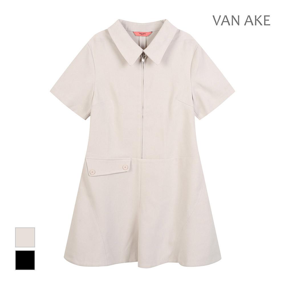 VANAKE Zip-Up Mini Dress_Vb34Opud01Z