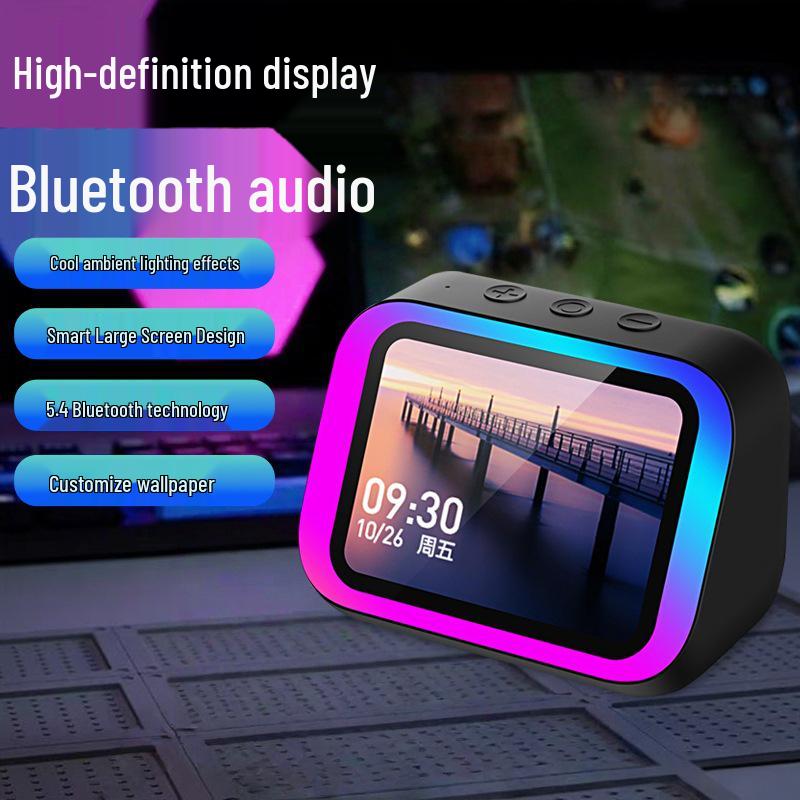 Smart Clock Bluetooth Speaker TF26PRO: Portable with Display and High-Quality Sound