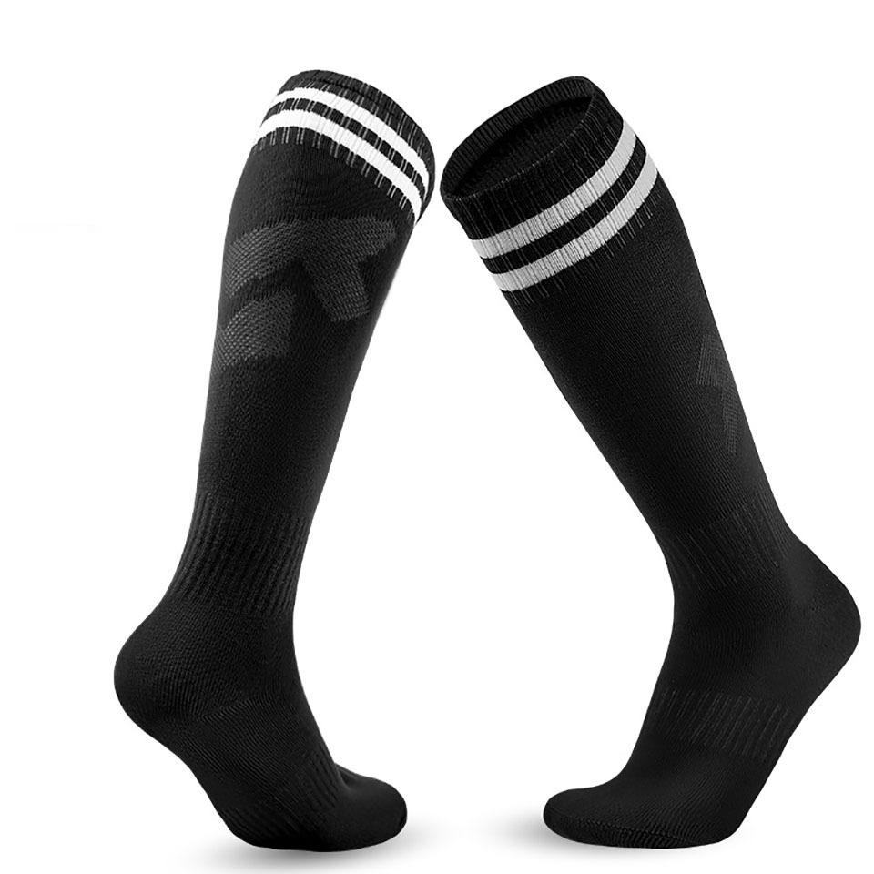 Loogdeel Kids Youth Adult Soccer Socks Stripe Knee High Softball Baseball Sports Socks Breathable Football Socks for Men Women